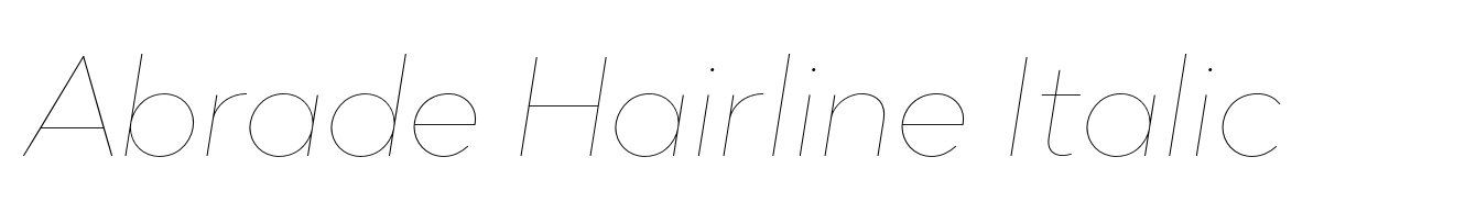 Abrade Hairline Italic